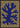 Blue and Yellow Coral Texture Poster