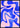 Blue wave abstraction poster