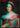 Glitched Portrait Woman Poster