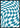 Blue Checkerboard Poster