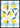 Lemons on blue check background poster