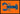 Blue Lobster on Orange Background Poster