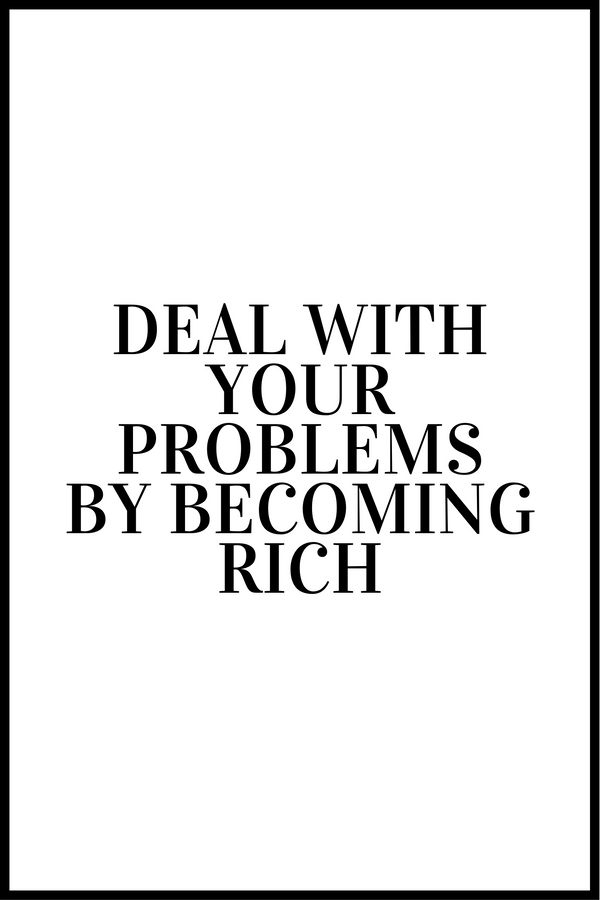Deal with your problems poster