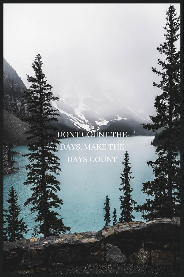 Don't count the days plakat