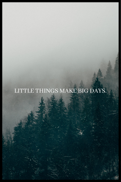 Little things make big days poster