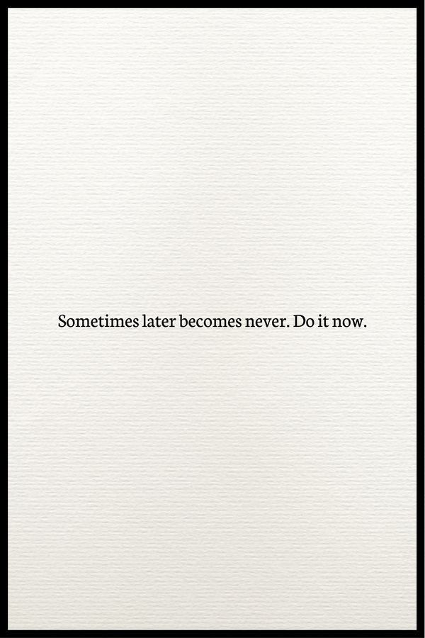 Sometimes later poster