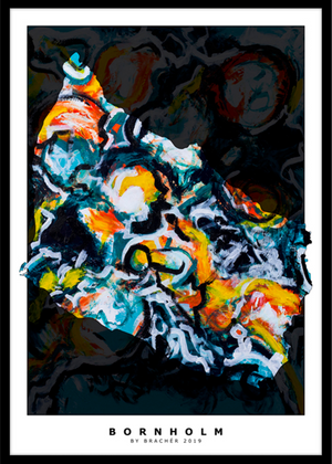 Danmarkskarta posters